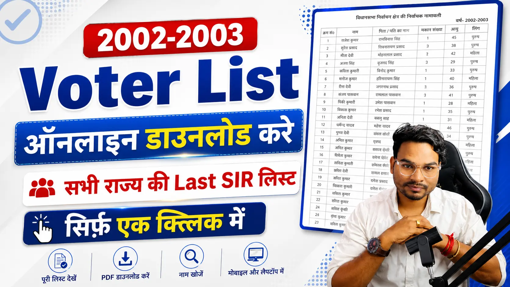 Voter List 2003 PDF Download