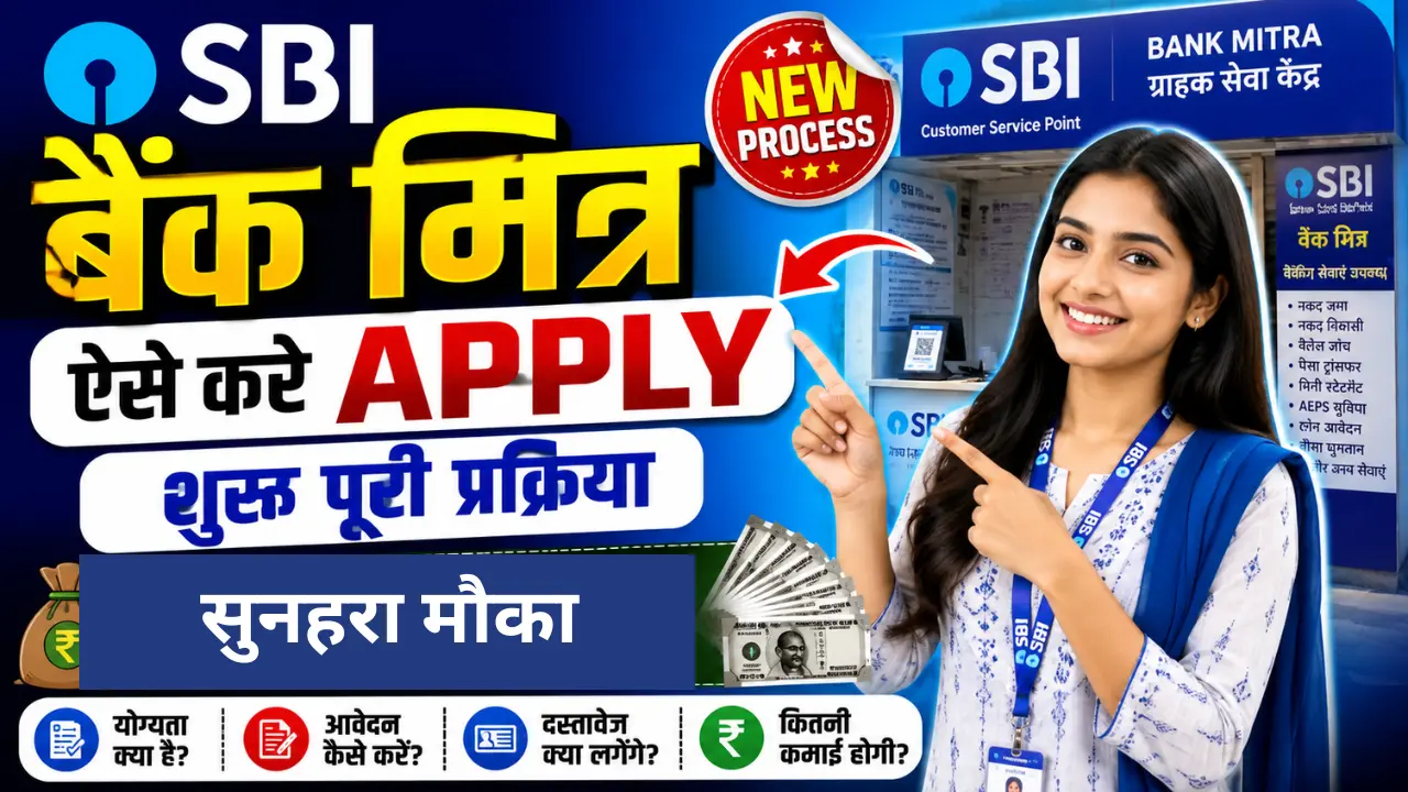 SBI Bank Mitra Kaise Bane –SBI बैंक BC मित्र कैसे बनें? जाने योग्यता, महत्वपूर्ण दस्तावेज & Apply Process