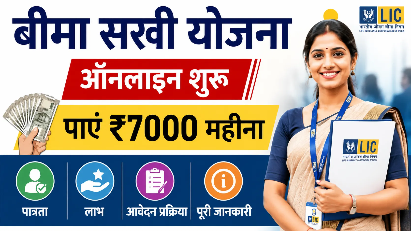 Bima Sakhi Yojana Apply Online 2026: बीमा सखी योजना ऑनलाइन शुरू, पाएं ₹7000 महीना, पात्रता, लाभ, आवेदन प्रक्रिया और Full Details