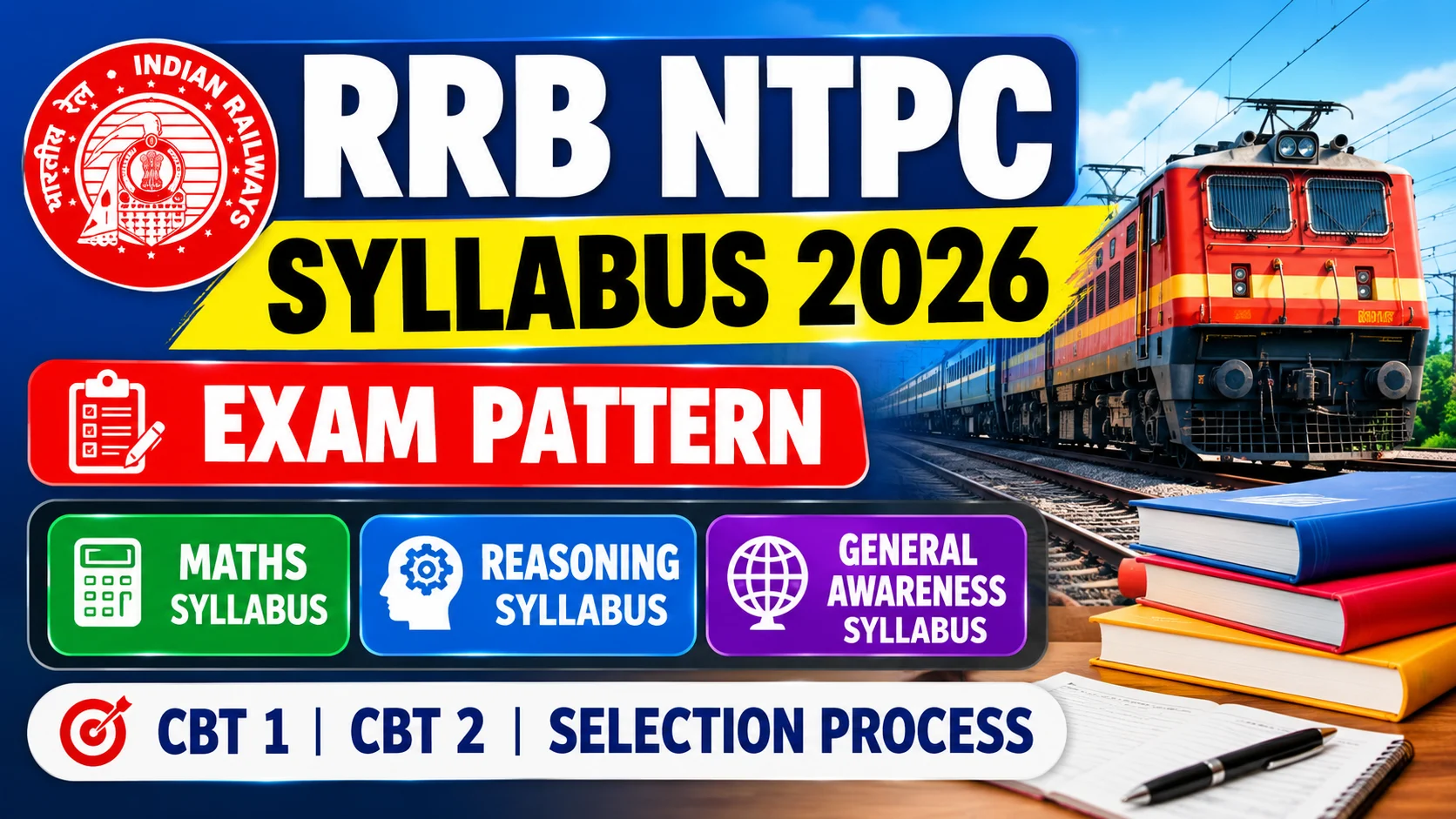 RRB NTPC Syllabus 2026: CBT 1 & 2 Exam Pattern और Subject Wise Full Syllabus
