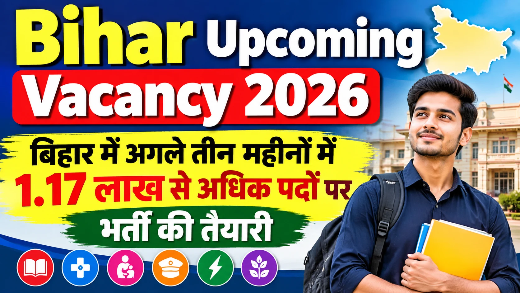 Bihar Upcoming Vacancy 2026: बिहार में अगले तीन महीनों में 1.17 लाख से अधिक पदों पर भर्ती की तैयारी